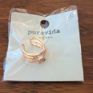 Pura Vida Flower, Heart, Butterfly, Crystal Ring